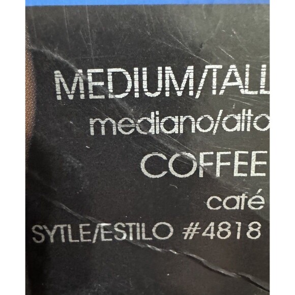 4*NEW VTG George Fashion Pinstripe Control Top Legwear Coffee Medium‎ Bundle - Picture 3 of 5